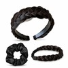 Hair Bundle Kit - Fake Braid Headband - Large Scrunchie