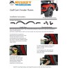 Huskey EZGO RXV Golf Cart Fender Flares Front & Rear Set of 4 W/ Self-Taping Screws