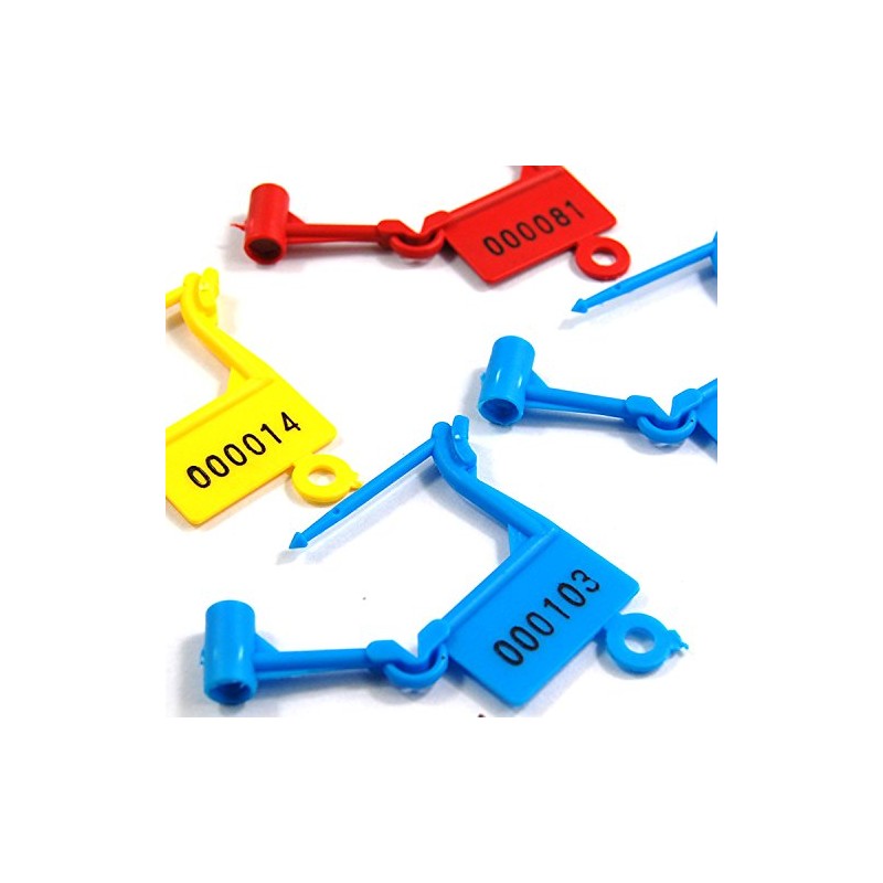 Leadseals(R) Tamper Proof Disposable Self-Locking Plastic Luggage Security Padlock Seals