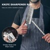 MOSFiATA 7'Nakiri Knife Damascus Professional Sharpe Chef Knife， Kitchen Knifed