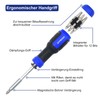 SHARDEN Multibit Screwdriver 13-in-1 Magnetic Drill Extension Screwdriver Set Multitool