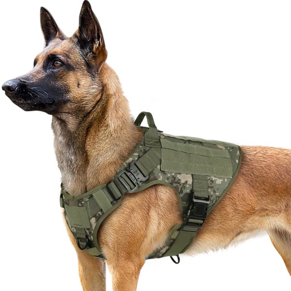 rabbitgoo Tactical Dog Harness for Large Dogs, Heavy Duty Dog