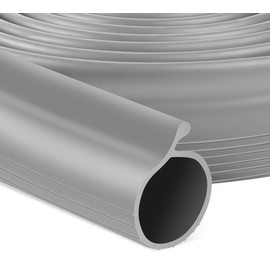 10 FT Garage Door Bottom Seal Rubber 0.19" P Bulb Bottom Garage Weather Stripping for Single Channel, Flexible Weatherproof Replacement Strip Seal Fits 10FT Wide, Gray