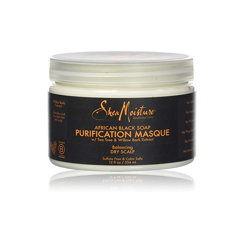 Shea Moisture African Black Soap Purification Masque, 12 Ounce