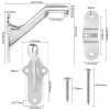 RealPlus 6 Handrail Bracket, 3" Staircase Hand Rail Brackets for