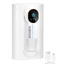 Automatic Mouthwash Dispenser Rechargeable,18oz Wall Mounted Mouth Wash Dispenser for Bathroom with 2 Magnetic Cups,3 Adjustable Dispensing Levels…