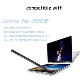 Active Pen PN557W for Dell Active Pen PN557W,Compatible with Latitude 5289 2-in-1, for Insipron 7420 2-in-1, Precision 5530 2 in 1, XPS 9310 2-in-1