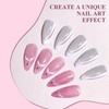 Imtiti Gel Nail Polish Set,2 Colors Cat Eye Pink Sliver