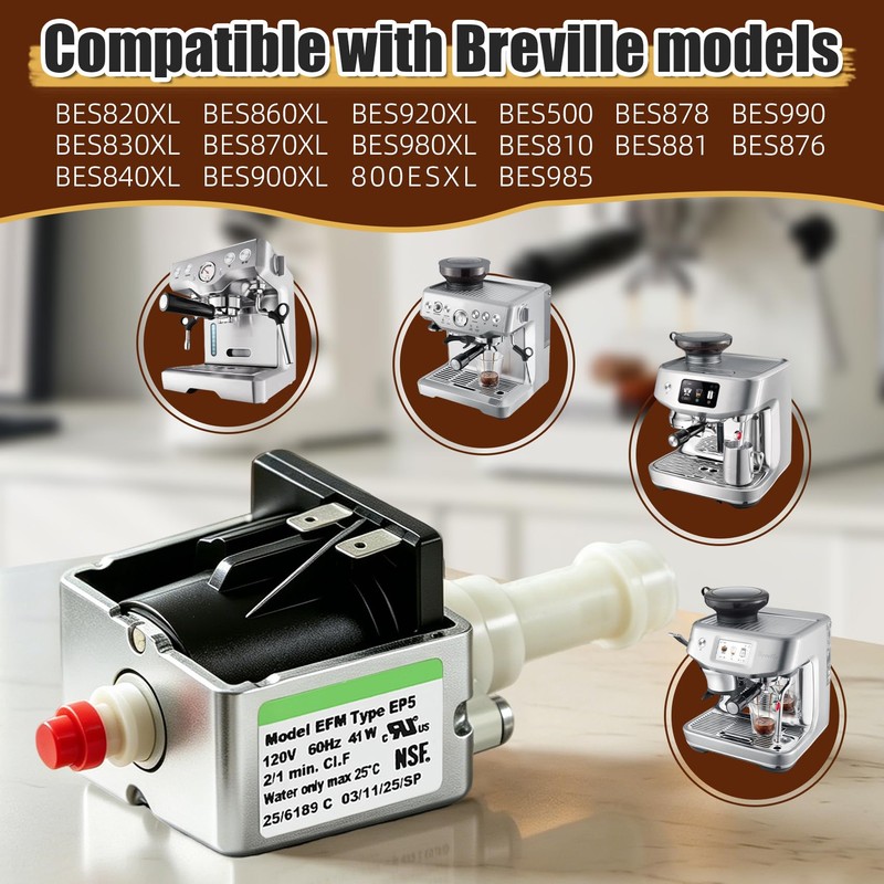 E Type EP5 Solenoid Vibratory Water Pump 120V 60Hz 41W