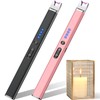 LcFun 2 Pack Candle Lighter Electric USB Rechargeable Plasma Arc