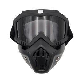 SHMZK Motorcycle Helmet Goggles, Fog-Proof Goggle Face Protection Mask, Riding Racing Goggles For Men Women (Gray)