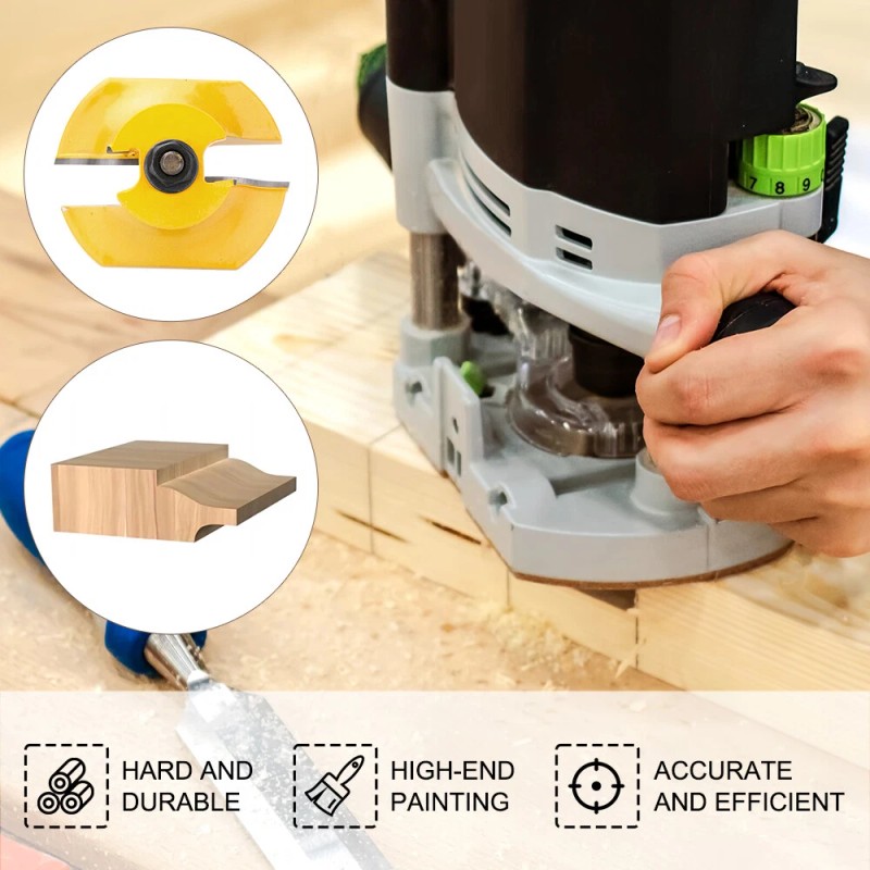 XCAN 1pcs Lock Miter Joint Router Bits 1/2-Inch Shank Wood