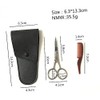 Beard Scissors Set Mustache Eyebrow Trimmer Stainless Steel Shears Comb