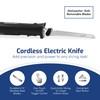 Elite Gourmet EK9810 Professional Cordless Rechargeable Easy-Slice Electric Knife with