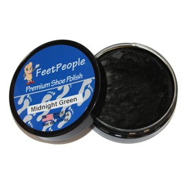 FeetPeople Premium Shoe Polish Wax, Midnight Green, 1.625 Ounces, 3 Pack