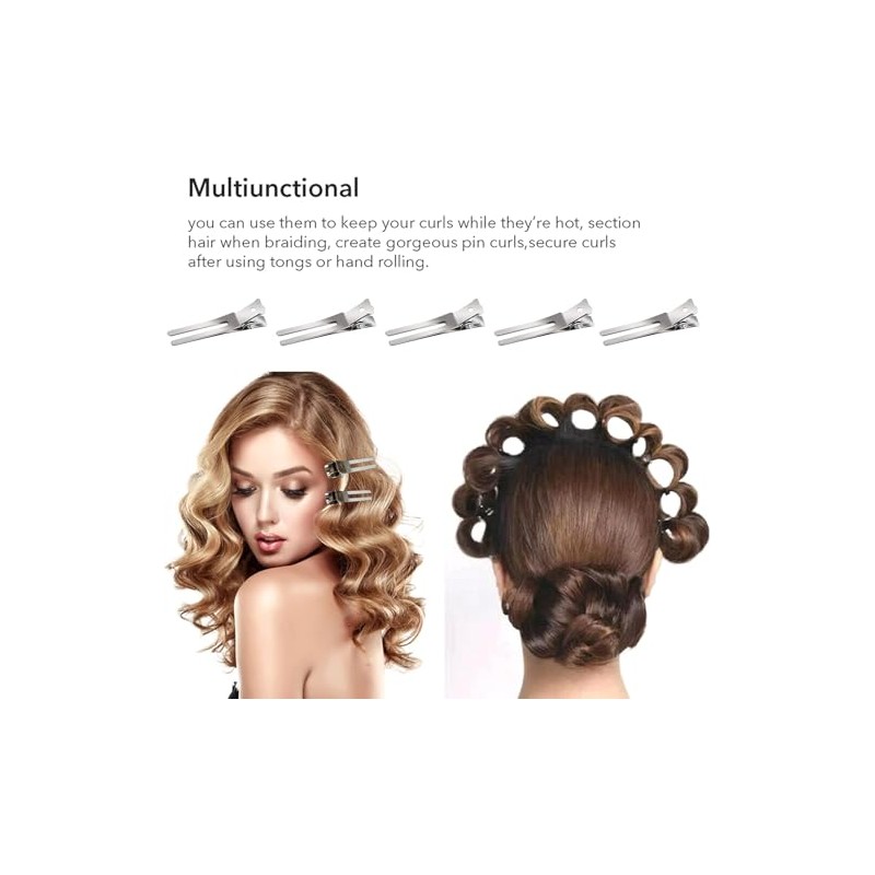 Pack of 40 curl clips, section clips, hair clips, volume