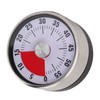 Mechanical Countdown Timer 60 Minute Magnetic Stainless Steel Visual Kitchen