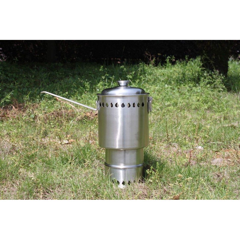 SilverFire Scout Mini Dragon Stainless Steel Pot For Wood Burning