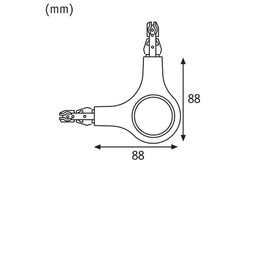 Paulmann 96997 URail L-connector illuminated 141x141mm 5,3W black matt rail system
