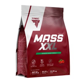Trec Nutrition TREC Nutrition Mass XXL 1000g Strawberry Gainer - Protein Concentrate with Essential Carbs - Supports Muscle Growth and Maintenance - Enriched with Vitamin B6 for Optimal Metabolism