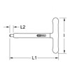 KS TOOLS 117.3919 VDE T grip wrench + adjustement, 1/4