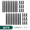 20 Pack 1-3/8'' Chain Link Fence Extension, 17'' Fence Extension