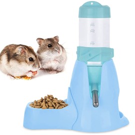Botella de Agua Colgante 3 en 1 para Hámster con Base Enano Ratón Erizo Todo Tipo Clima Hámsters Dispensador Automático del Alimentador Alimento Pequeños Animales Conejo Indias la Rata Enana Jerbo