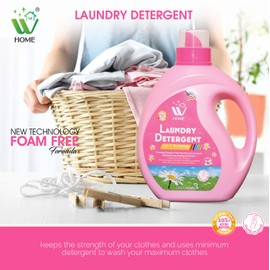 WBM Care Laundry Detergent Liquid,Concentrate High Efficiency Liquid Laundry Detergent with Long Lasting Fragrance - 67.6 fl Oz, 50 Loads