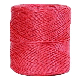 Naliplastic 6 Rollos De Rafia Color Rojo Calibre #2 Alta Calidad