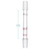 stonylab Glass 14/20 Straight Laboratory Adapter, Borosilicate Glass 14/20 Ground