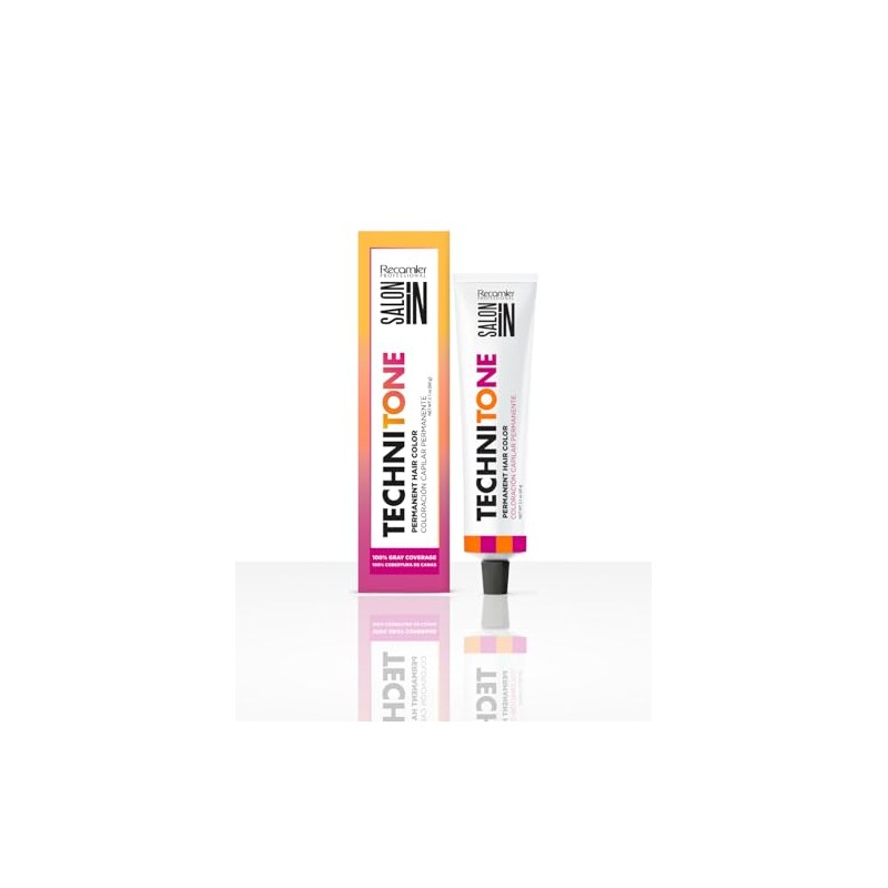 Salon In Techni-Tone Permanent Hair Color Creme, light natural ash