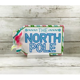 Agape Gifts Designs AGD Christmas Decor - Pastel Mid Century North Pole Reindeer Display 2pc