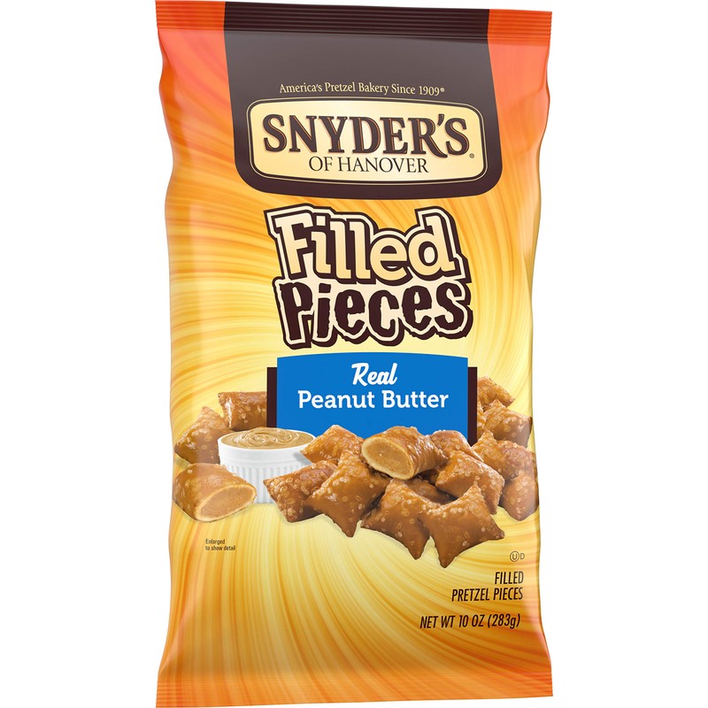 Snyder's Of Hanover Filled Pretzels, Peanut Butter, 10 Ounce (Pack