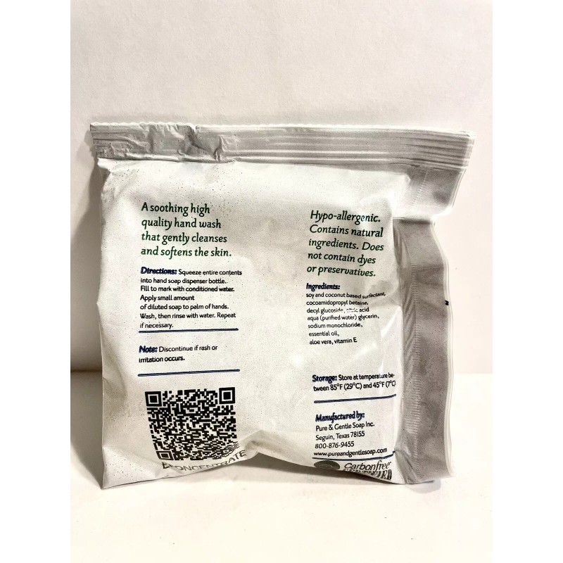 Pure & Gentle Hand Soap Concentrate Fresh Citrus Scent Pack