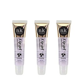 3 PACK!! NICKA K NEW YORK Clear Lip Gel with Vitamin E (Rosehip)