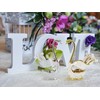 Decorative Swan Base Holder with 3 Spoons and 3 Forks,