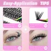 Mixed Size False Eyelashes Lash Clusters, 240pcs/set Natural Look Eyelashes