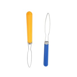 2 Pcs Button Hooks | One-Handed Buttoning Aids | Ergonomic Dressing Tool for Seniors | Comfort Grip Handle for Arthritis & Parkinson's | Easy Use in Random Colors