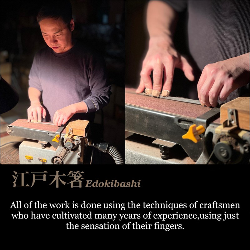 Luxury Japanese Chopsticks – Macaranduba, Hand-Carved Heptagonal Rikyu Style, Durable