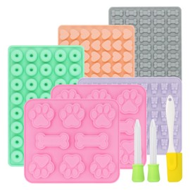 alwaiiz 9 Stück Backmatte Hundekekse, Silikon Backmatten für Hundeleckerlies, Hundekekse Backform für DIY Hundekekse, Schokolade, Süßigkeiten