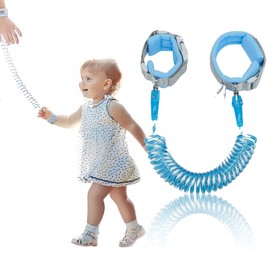 LOMSUXA Baby Anti-Lost Belt, 2 m, Anti-Lost Wrist Belt, Children's Lead, Anti-Lost Wrist Belt Lead for Children, Elastic Wire Rope Children's Lead for Travel, Outdoor, Walking