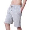 TEERFU Mens Twin Pack Lounge Shorts Stretch Jersey Sleep Night