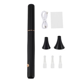 Ear Wax Removal Tool 10MP 6 LED Lights Smart Visual Ear Cleaner with Camera and APP for Home Black