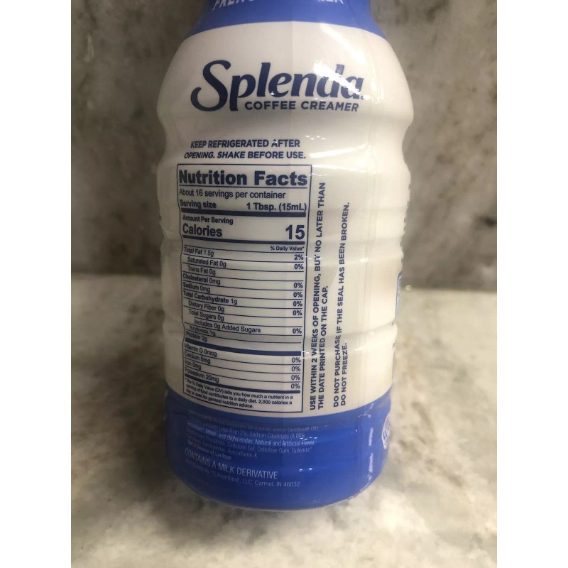 Splenda Coffee Creamer-No Sugar/Corn Syrup-French Vanilla 8floz(1Bottle)