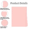 6 Pcs A5 Binder Dividers, 6 Holes Pink Clear Binder