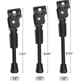 Sturdy Kickstand for 14-18 inch Kids Bike | Anti-Slip Bicycle Side Stand for Mountain, Road, and Sports Bike | Easy to Install Bike Stand (14inch)