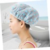 minkissy Plastic Shower Cap Pack Fashion Bath Hat for Women