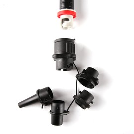 Valve Adapter, Air Valve Adapter Set, SUP Compressor Adapter, for Inflatable Boats, Stand Up Paddle (Black)