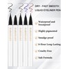 Erinde Eyeliner Stift mit Ultra-Feiner Spitze, Wasserfest & Wischfest, Flüssig-Eyeliner
