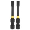sourcing map 2pcs SL5 Slotted Impact Screwdriver Bits 5mm Slotted